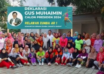 Peduli Kaum Perempuan, Relawan Emak-emak Pecinta Senam Zumba AR 1 Deklarasi Dukung Gus Muhaimin Presiden 2024