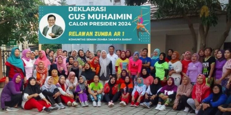 Peduli Kaum Perempuan, Relawan Emak-emak Pecinta Senam Zumba AR 1 Deklarasi Dukung Gus Muhaimin Presiden 2024
