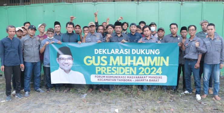 Memiliki Visi Jelas di Sektor Wisata Budaya, Gus Muhaimin Didukung Masyarakat Mandiri Tambora Jakarta Barat Maju Pilpres 2024