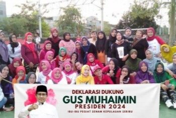 Ini Alasan Ibu-ibu Pegiat Senam Kepulauan Seribu Deklarasi Pilih Cak Imin Presiden 2024