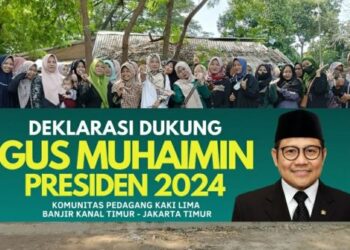 Komunitas PKL di BKT Jakarta Timur Kompak Dukung Gus Muhaimin di Pilpres 2024