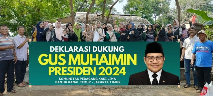 Komunitas PKL di BKT Jakarta Timur Kompak Dukung Gus Muhaimin di Pilpres 2024