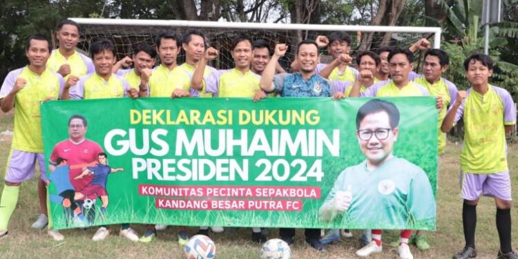 Ini Alasan Komunitas Pecinta Sepakbola di Jakarta Timur, Dukung Gus Muhaimin Presiden 2024.