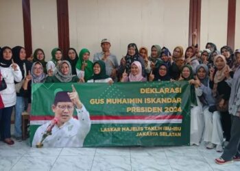 Laskar Ibu-ibu Majelis Taklim Jakarta Selatan Dukung Gus Muhaimin Maju Pilpres 2024