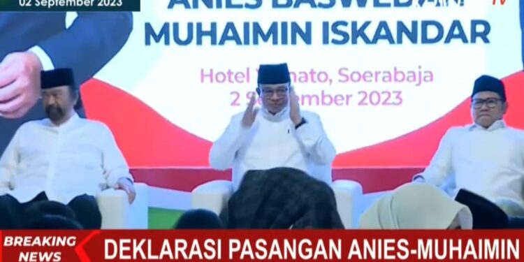Deklarasi Anies-Cak Imin Dihadiri Puluhan Kiai dan Bu Nyai, Ini Daftarnya!