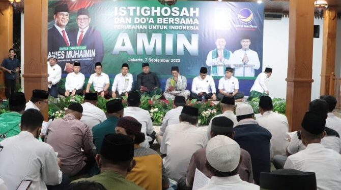 DPW PKB DKI Jakarta dan NasDem Gelar Istighosah, Doakan Anies-Cak Imin Sukses di Pilpres 2024