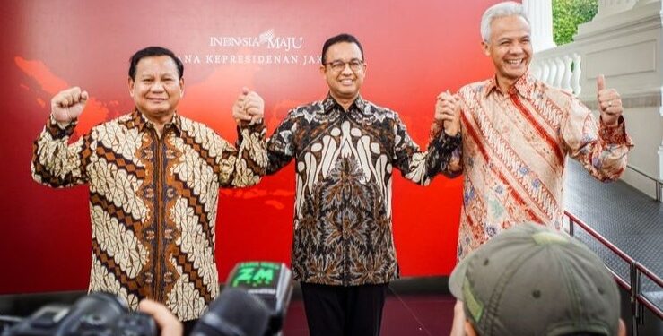 KPU Tetapkan Anies-Muhaimin, Ganjar-Mahfud, dan Prabowo-Gibran sebagai Capres-Cawapres 2024