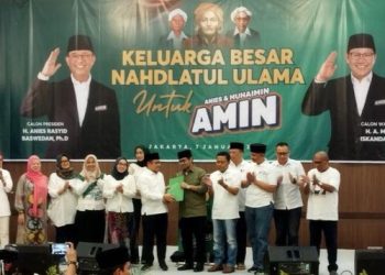 Keluarga Besar NU Deklarasi Dukung AMIN di Pilpres 2024