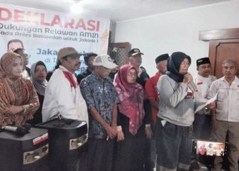 Sejumlah Relawan Deklarasi Dukungan untuk Anies Baswedan Maju Pilkada DKJ 2024