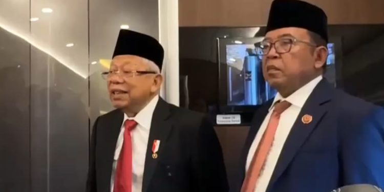 Wapres KH Ma’ruf Amin : Tidak Semestinya PBNU-PKB Konslet, Karena Tugasnya Beda!