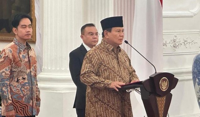 Prabowo Umumkan Kabinet Merah Putih, Berikut Daftar Nama Lengkapnya