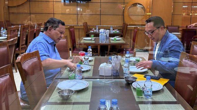 Makan Malam Bareng Prabowo, Ridwan Kamil: Siapa Tidak Senang Ditraktir Presiden