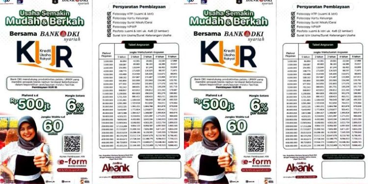 Butuh Modal? Ini Tabel Pinjaman KUR Bank DKI 2025 Plafon Rp1-Rp500 Juta, Cek Syarat dan Cara Pengajuannya