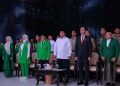 Presiden Prabowo Subianto menyampaikan kedekatannya dengan keluarga besar Nahdlatul Ulama (NU) dan Partai Kebangkitan Bangsa (PKB)